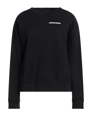 Dsquared2 Woman Sweatshirt Black Size M Cotton