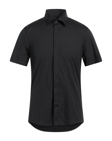 Low Brand Man Shirt Black Size 3 Cotton, Polyamide, Elastane