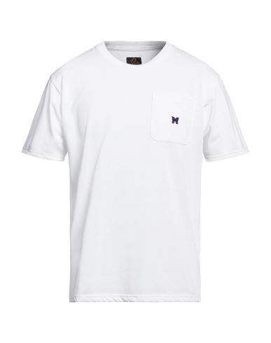 Shop Needles Man T-shirt White Size M Polyester, Rayon