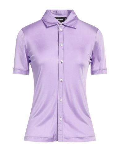 Dsquared2 Woman Shirt Purple Size Xs Viscose