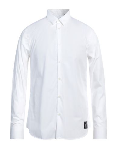 Armani Exchange Man Shirt White Size Xxl Cotton