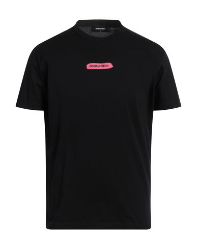 Dsquared2 Man T-shirt Black Size L Cotton