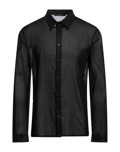 Shop Sapio Man Shirt Black Size 44 Cotton