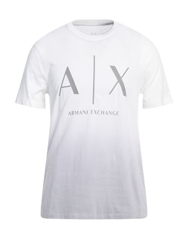 Armani Exchange Man T-shirt White Size M Cotton