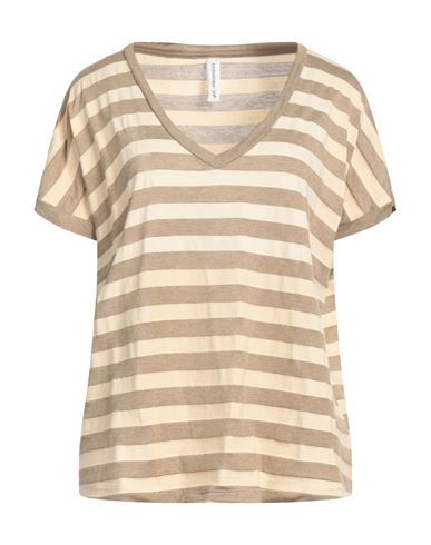 Tensione In Woman T-shirt Beige Size Onesize Cotton, Viscose
