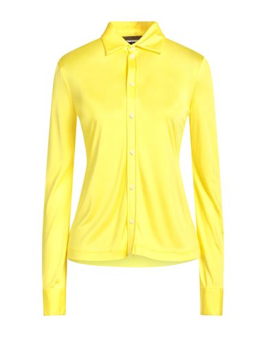 Dsquared2 Woman Shirt Yellow Size M Viscose