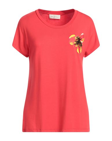 Corte Dei Gonzaga Woman T-shirt Red Size 6 Rayon, Elastane