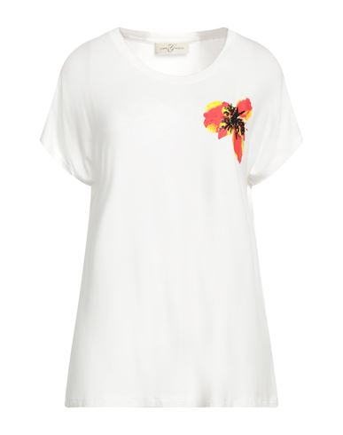 Corte Dei Gonzaga Woman T-shirt White Size 8 Rayon, Elastane