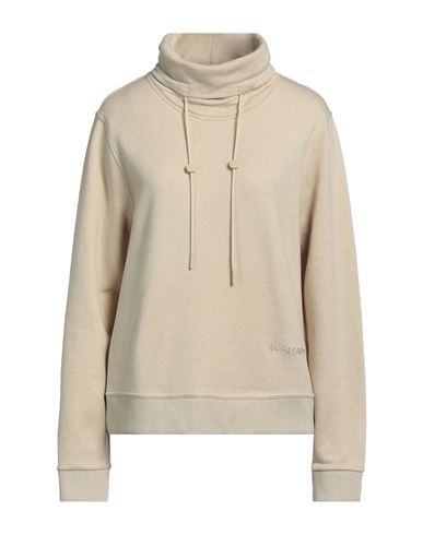 Burberry Woman Sweatshirt Beige Size L Cotton, Cashmere, Polyamide, Elastane