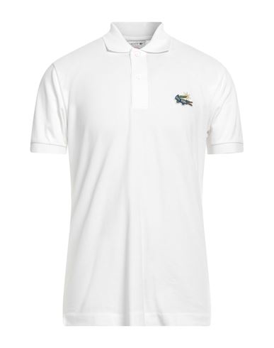 Lacoste Short Sleeved Polo T Shirt White In Bianco Bianco