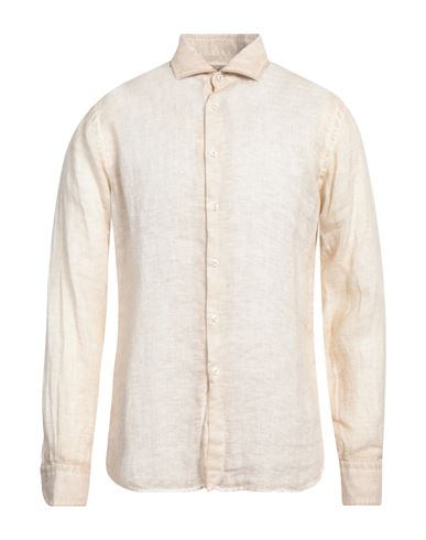 Xacus Man Shirt Beige Size 15 ½ Linen