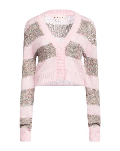 Marni Woman Cardigan Pink Size 8 Polyamide, Mohair Wool, Virgin Wool, Wool In Pink