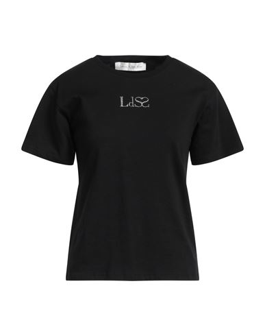 Ludovic De Saint Sernin Woman T-shirt Black Size S Organic Cotton