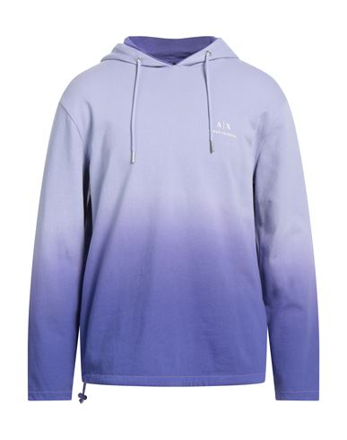 Armani Exchange Man Sweatshirt Light Purple Size Xl Cotton