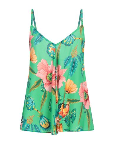 Mariuccia Woman Top Green Size Xs Cotton In Green