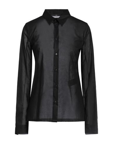Sapio Woman Shirt Black Size 8 Cotton