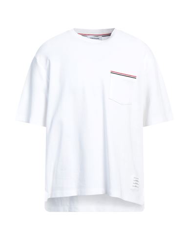Thom Browne Man T-shirt White Size 5 Cotton