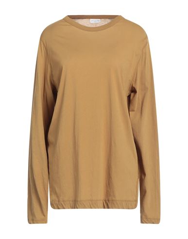 Dries Van Noten Woman T-shirt Camel Size Xl Cotton In Beige