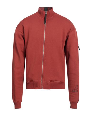 Kangol Man Sweatshirt Rust Size L Cotton In Red