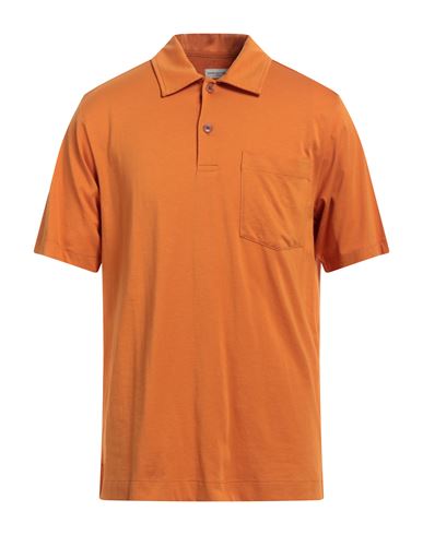 Dries Van Noten Man Polo Shirt Orange Size L Cotton