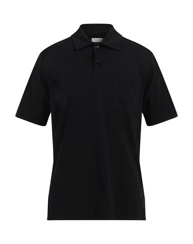 Dries Van Noten Man Polo Shirt Black Size M Cotton