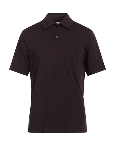 Dries Van Noten Man Polo Shirt Dark Brown Size M Cotton