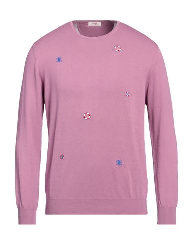 Bob Man Sweater Mauve Size Xl Cotton In Purple
