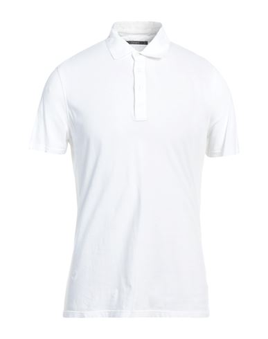Kangra Man Polo Shirt White Size 44 Cotton