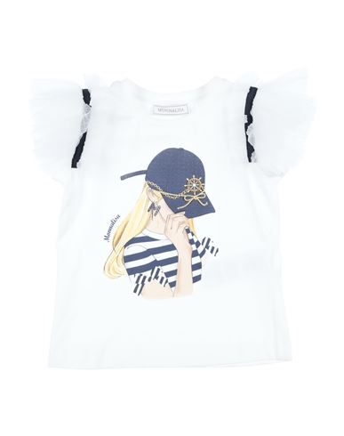 Shop Monnalisa Toddler Girl T-shirt White Size 6 Cotton, Elastane