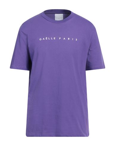 Gaelle Paris Gaëlle Paris Man T-shirt Purple Size L Cotton