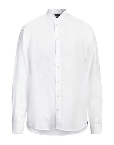 Emporio Armani Man Shirt White Size Xxl Linen