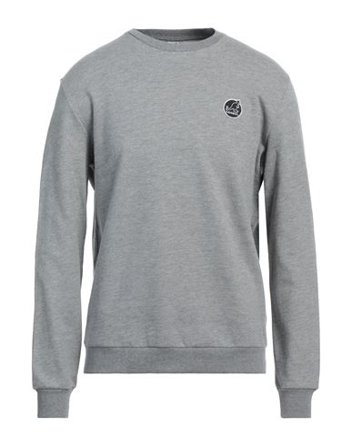Kangol Man Sweatshirt Grey Size L Cotton, Polyester In Gray