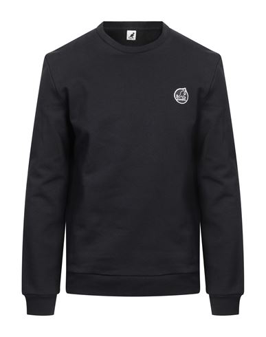 Kangol Man Sweatshirt Black Size L Cotton, Polyester