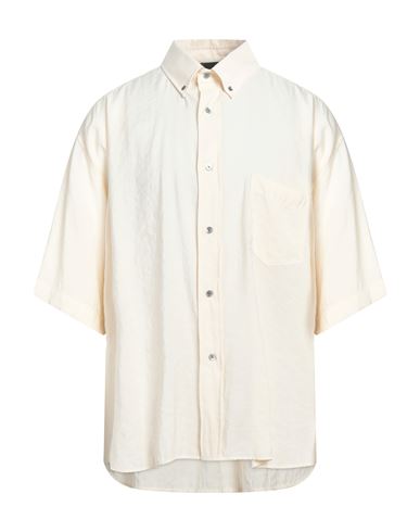 Emporio Armani Man Shirt Beige Size S Modal, Polyester