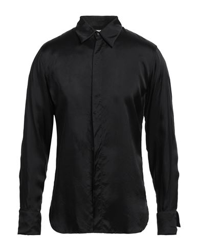 Dries Van Noten Man Shirt Black Size 36 Viscose