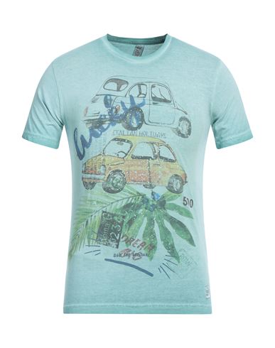 Bob Man T-shirt Turquoise Size Xs Cotton In Blue