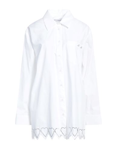 Mach & Mach Woman Shirt White Size 2 Cotton
