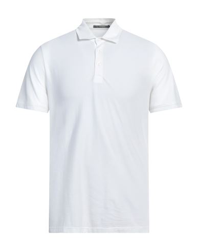 Kangra Man Polo Shirt White Size 44 Cotton