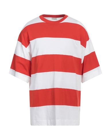 Dries Van Noten Man T-shirt Red Size L Cotton