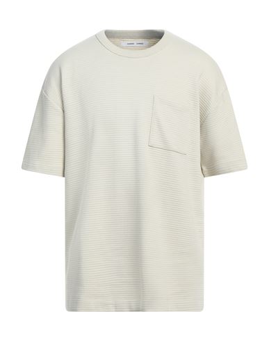 Samsã¸e Samsã¸e Samsøe Φ Samsøe Man T-shirt Sand Size Xs Cotton, Polyester, Organic Cotton, Elastane In Beige