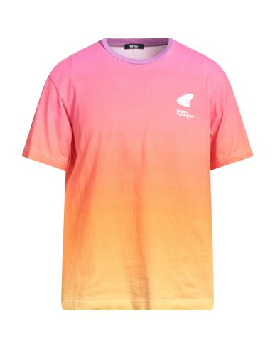 Msftsrep Man T-shirt Fuchsia Size 3xl Cotton In Pink