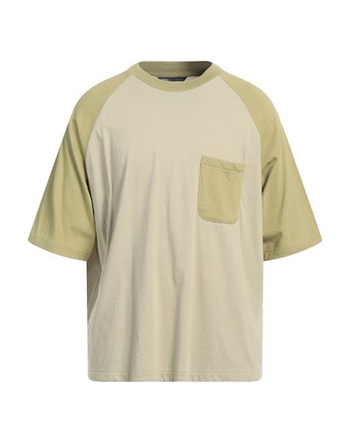 Shop Levi's Made & Crafted Man T-shirt Sage Green Size Xs Cotton, Polyester