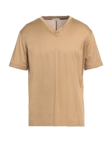 Shop Paolo Pecora Man T-shirt Sand Size 3xl Cotton In Beige