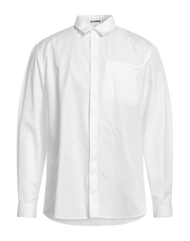 Jil Sander Man Shirt White Size 17 Cotton