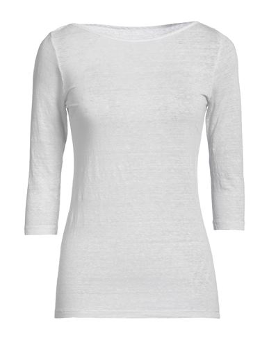 120% Lino Woman T-shirt Light Grey Size S Linen