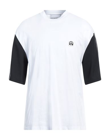 Neil Barrett Man T-shirt White Size L Cotton