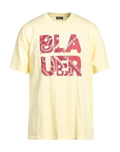 Shop Blauer Man T-shirt Yellow Size Xxl Cotton