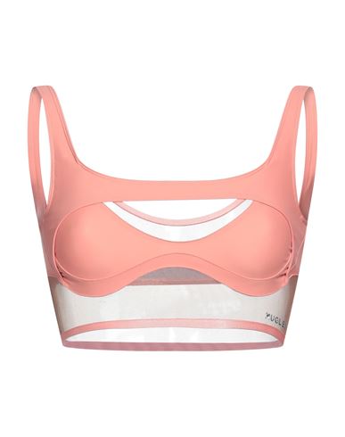 Mugler Woman Top Salmon Pink Size 10 Polyamide, Elastane In Pink