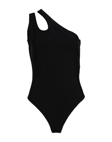 Mugler Woman Bodysuit Black Size 8 Viscose, Polyamide, Elastane