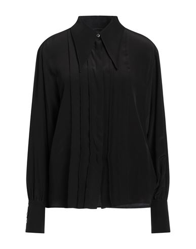 John Richmond Woman Shirt Black Size 6 Silk